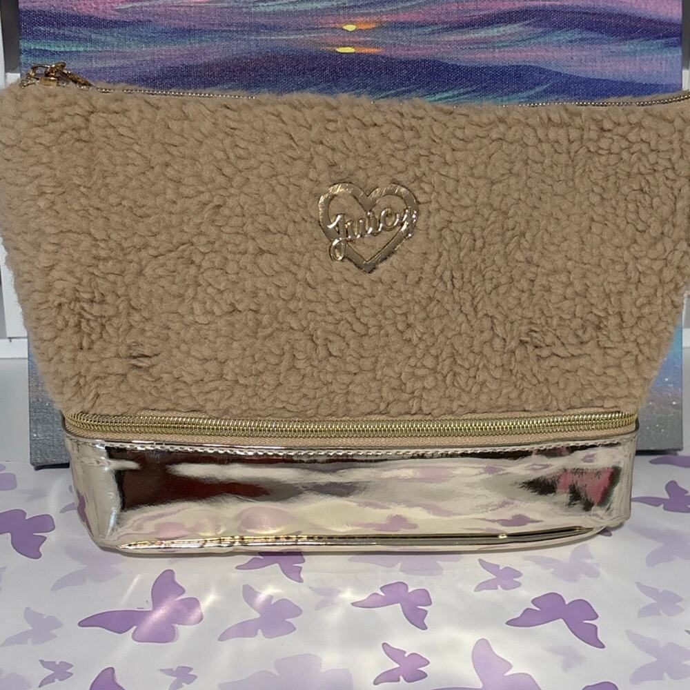 Juicy Couture Sherpa Travel Cosmetic Bag